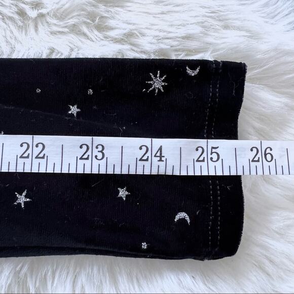 Wild Fable Black Velour Galaxy Lace Up Back Bodysuit L NWT - Picture 9 of 9